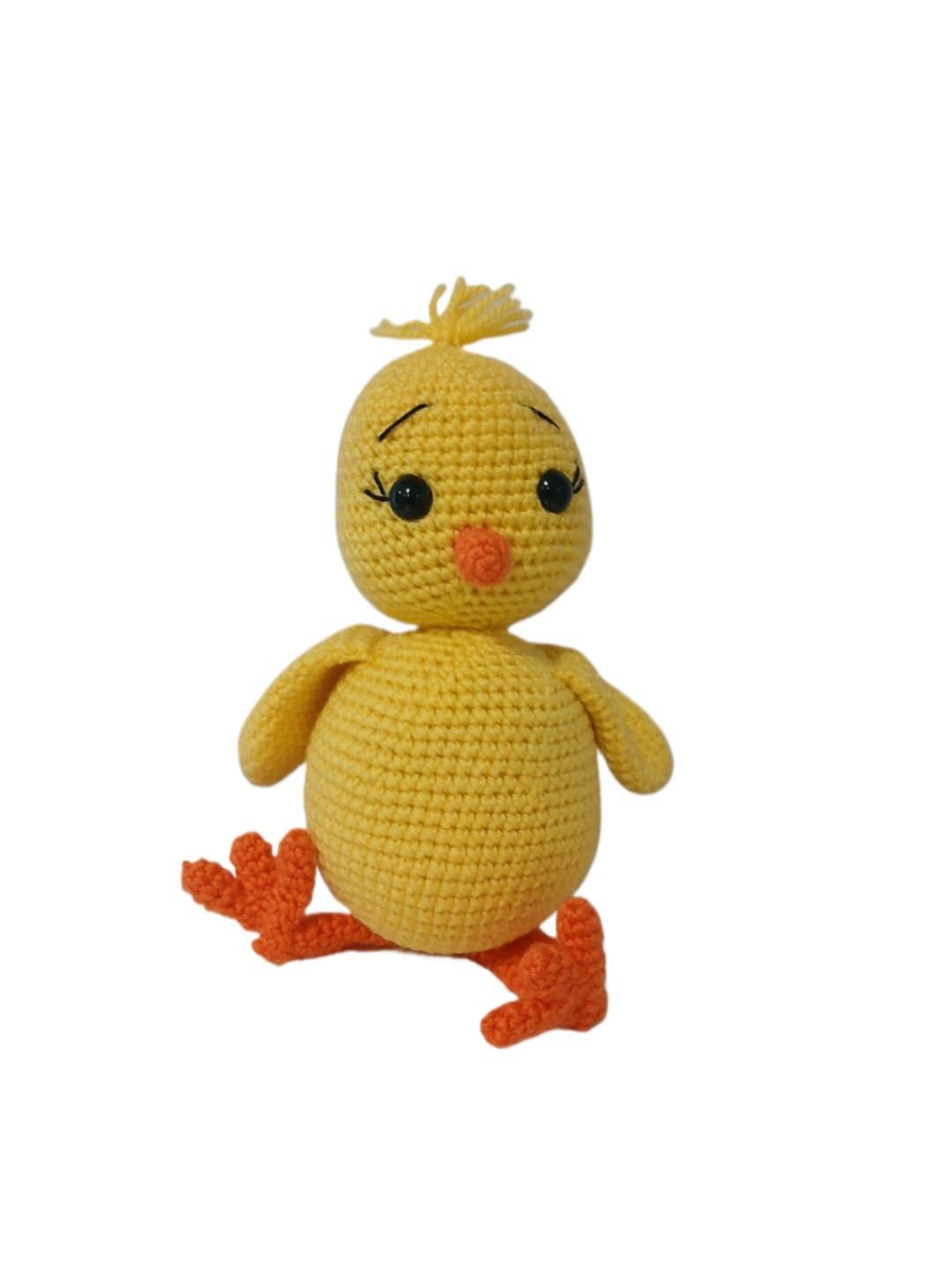Peluche pollo hecho a mano a ganchillo (amigurumi). - Imagen 1