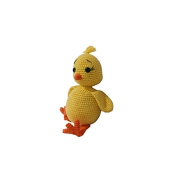 Peluche pollo hecho a mano a ganchillo (amigurumi). - Imagen 2