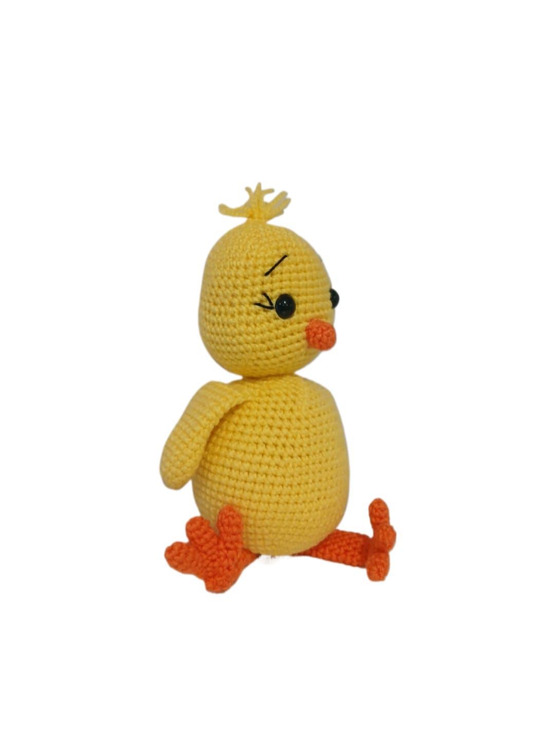 Peluche pollo hecho a mano a ganchillo (amigurumi). - Imagen 3