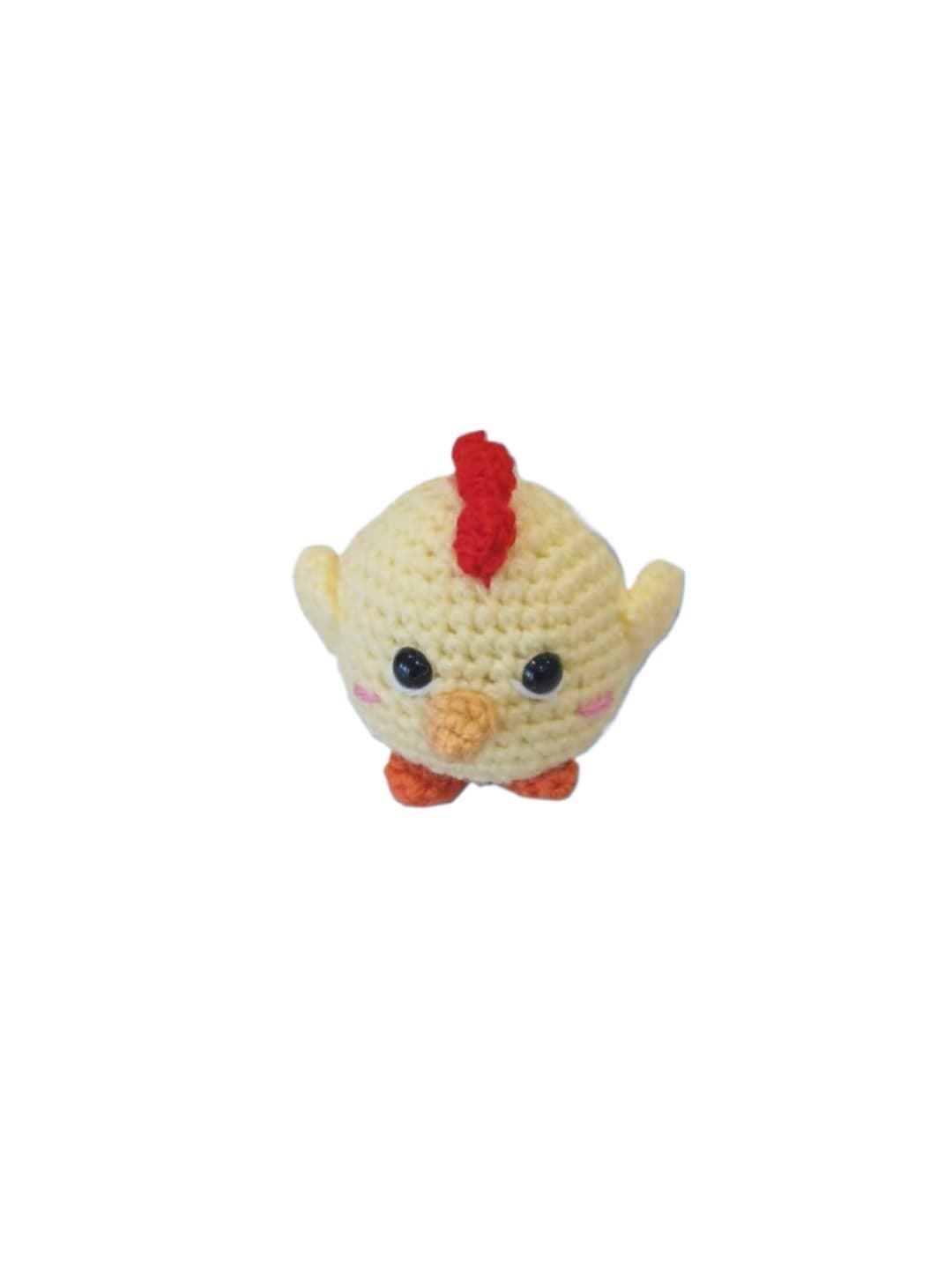 Peluche pollo mini hecho a mano a ganchillo (amigurumi) - Imagen 1