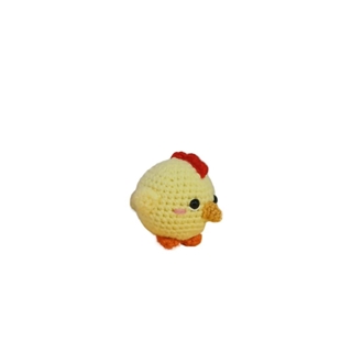 Peluche pollo mini hecho a mano a ganchillo (amigurumi) - Imagen 2