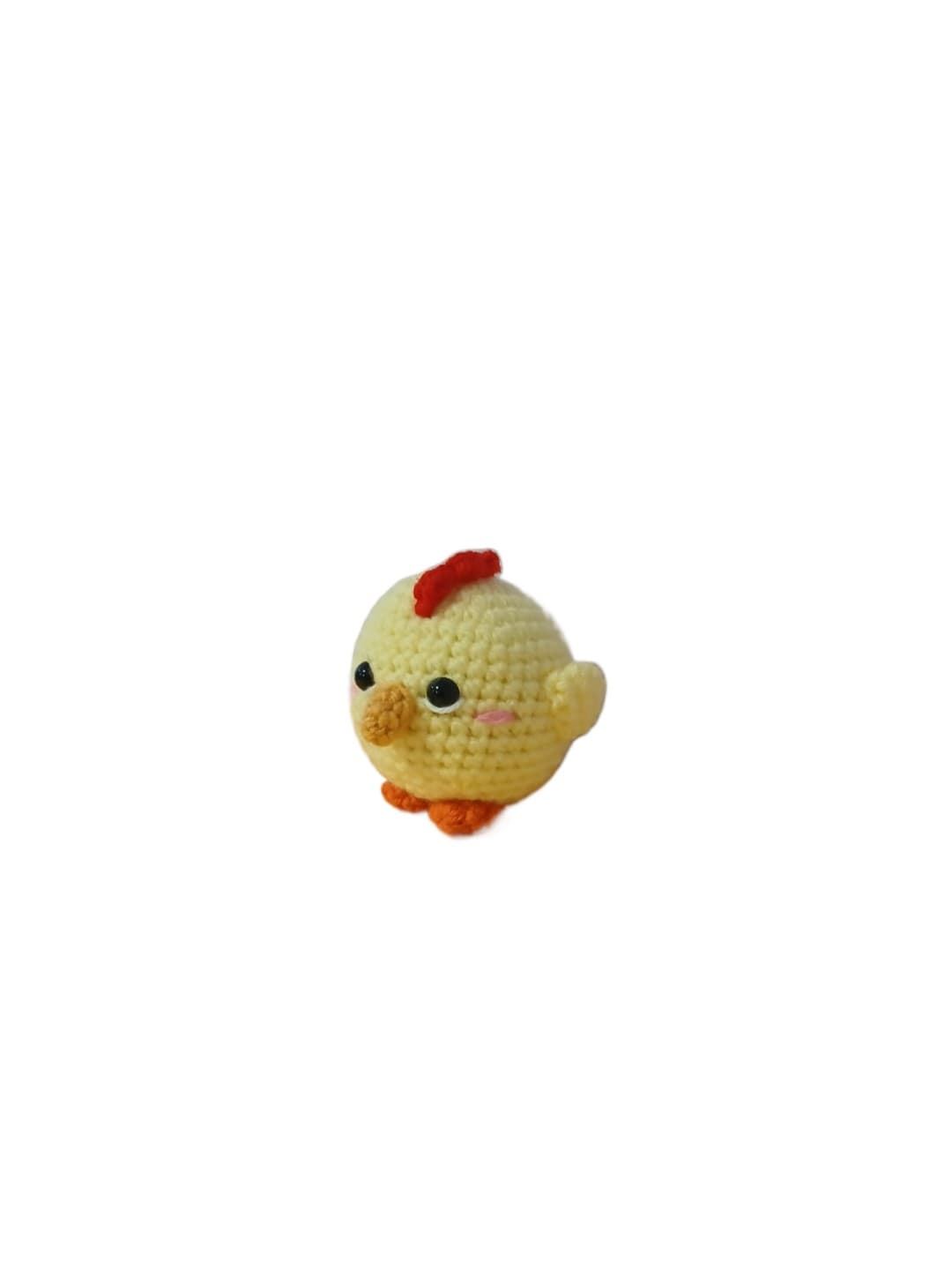 Peluche pollo mini hecho a mano a ganchillo (amigurumi) - Imagen 3