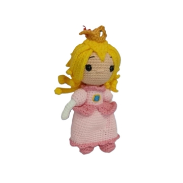 Peluche princesa peach mario bross hecha a mano a ganchillo (amigurumi). - Imagen 1