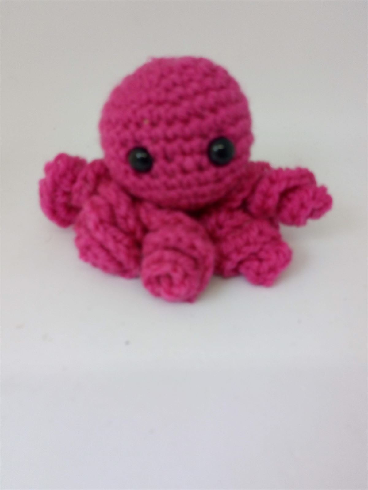 Peluche pulpo amigurumi 8 cm - Imagen 1