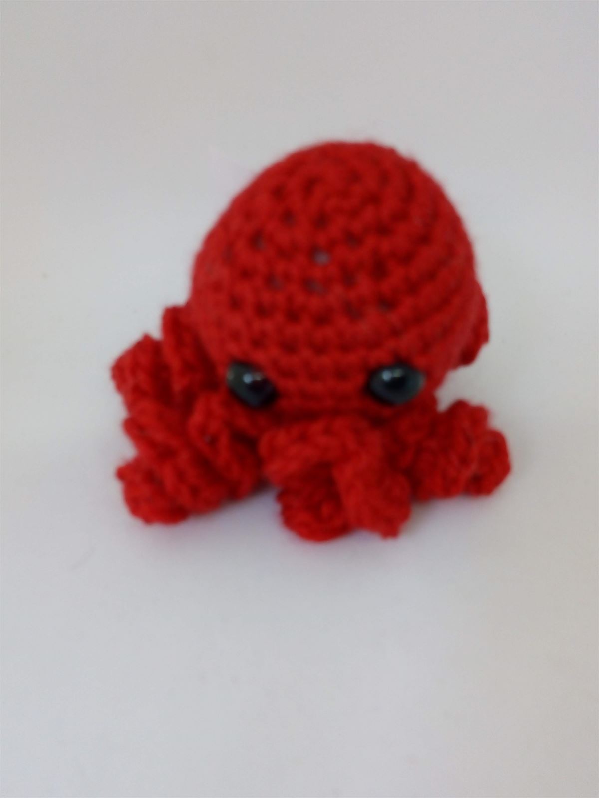 Peluche pulpo amigurumi 8 cm - Imagen 5