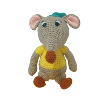 Peluche ratón gus gus cenicinienta disney hecho a mano a ganchillo (amigurumi). - Imagen 1