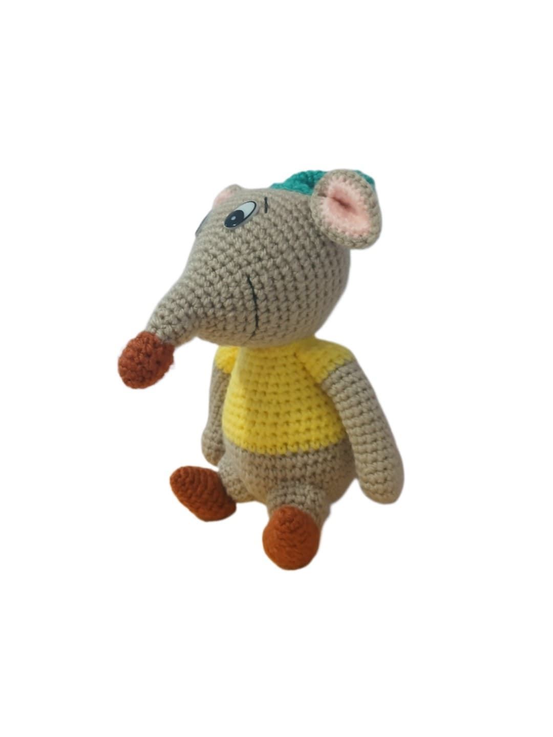 Peluche ratón gus gus cenicinienta disney hecho a mano a ganchillo (amigurumi). - Imagen 2