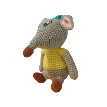 Peluche ratón gus gus cenicinienta disney hecho a mano a ganchillo (amigurumi). - Imagen 2