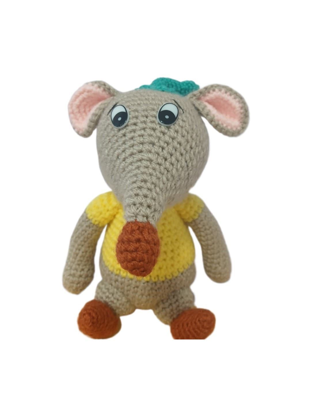 Peluche ratón gus gus cenicinienta disney hecho a mano a ganchillo (amigurumi). - Imagen 4