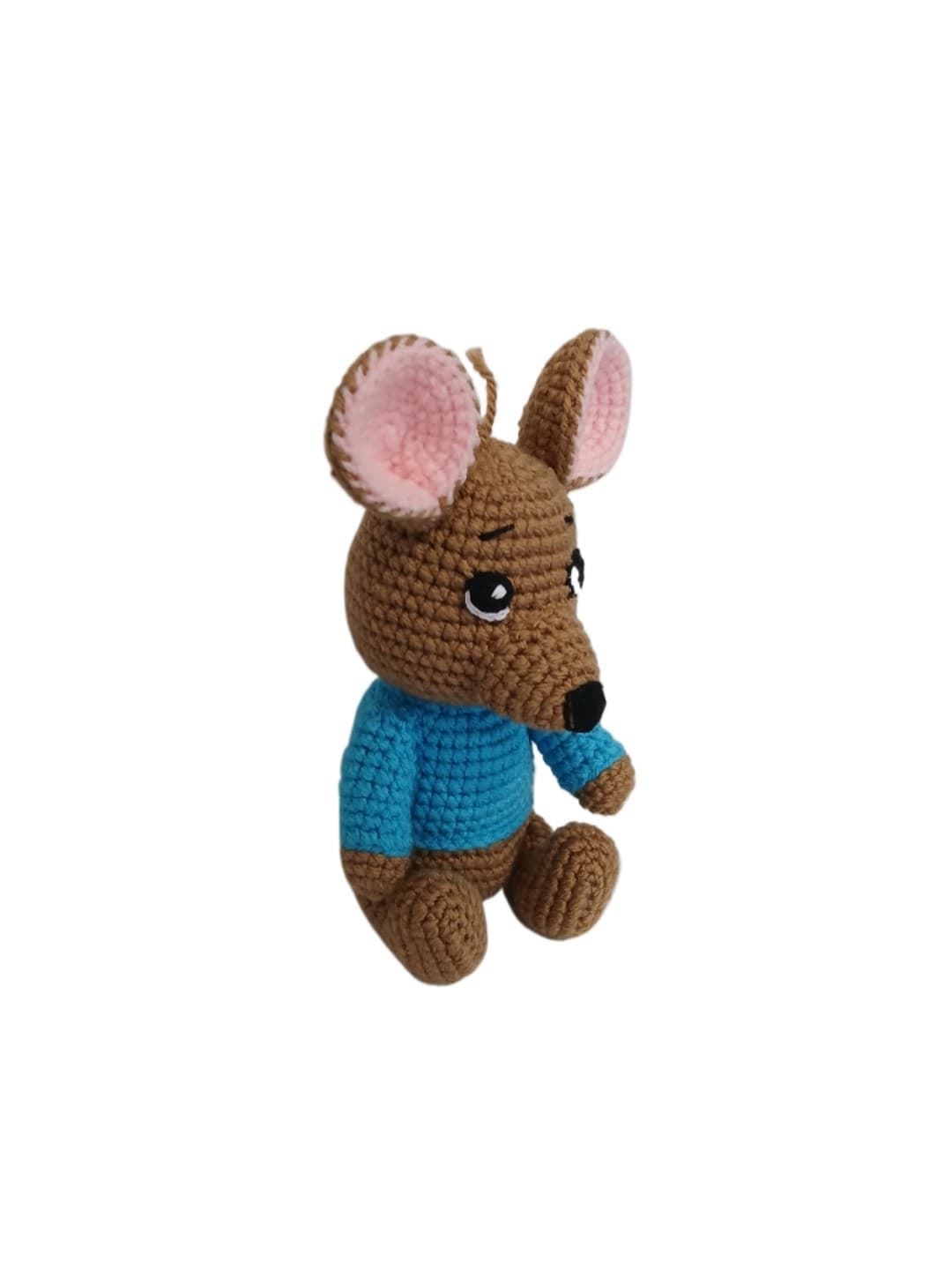 Peluche rito canguro de winnie pooh hecho a mano a ganchillo (amigurumi). - Imagen 2