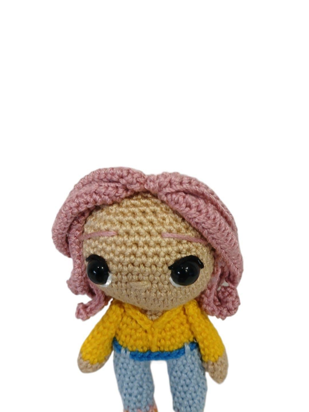 Peluche Romance saja boys hecho a mano a ganchillo (amigurumi). - Imagen 4