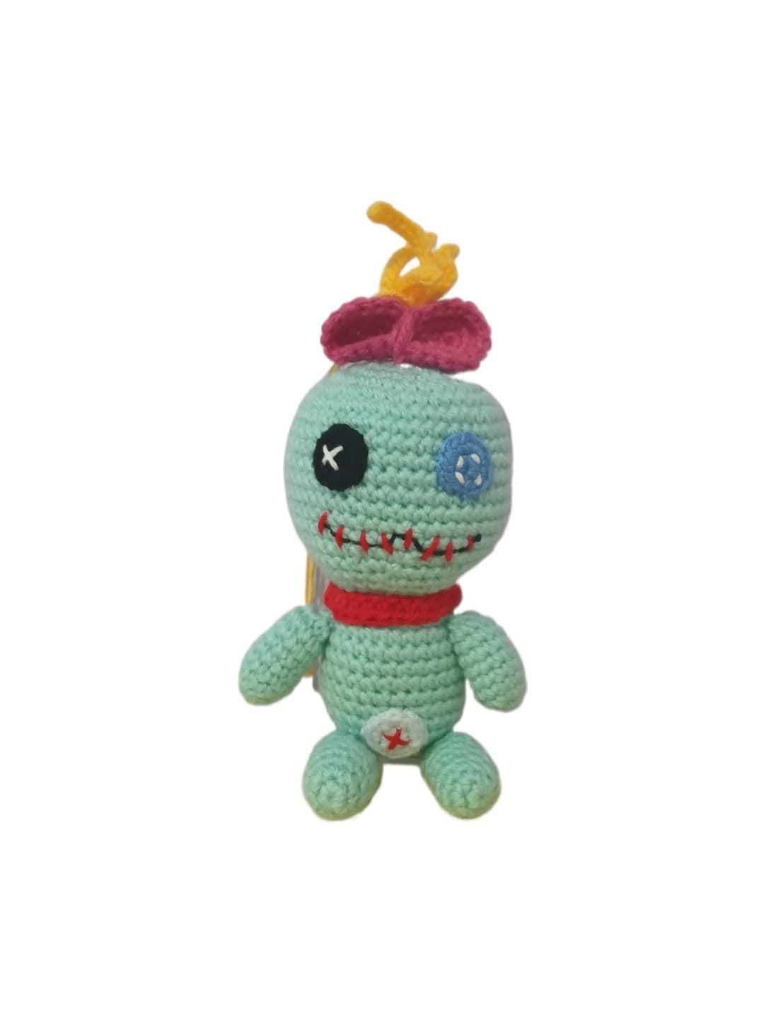Peluche scrump trapos stitch hecho a mano a ganchillo (amigurumi). - Imagen 1