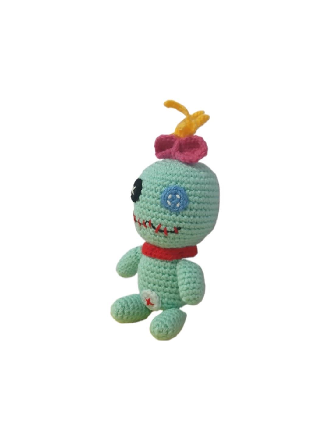 Peluche scrump trapos stitch hecho a mano a ganchillo (amigurumi). - Imagen 2