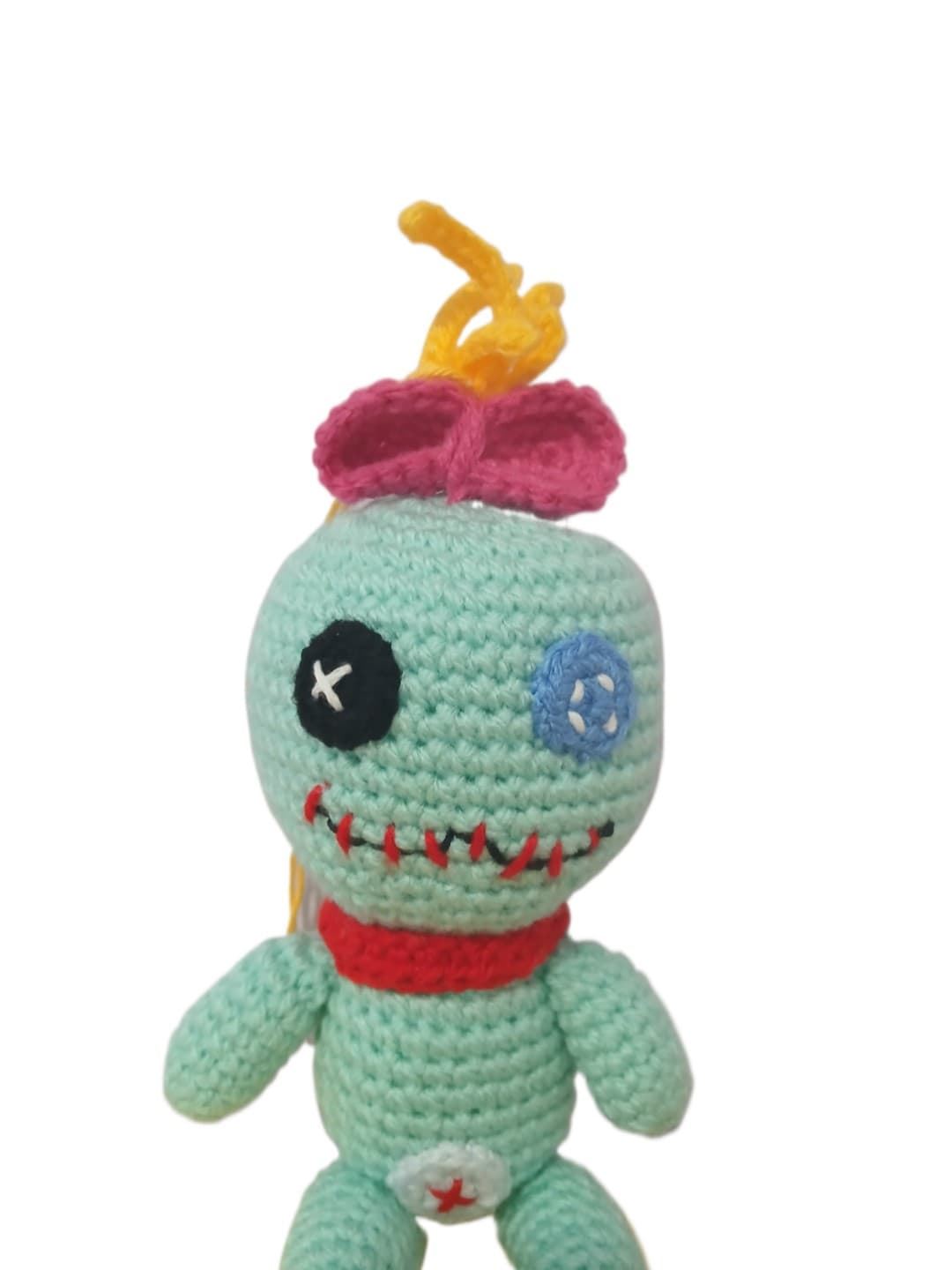 Peluche scrump trapos stitch hecho a mano a ganchillo (amigurumi). - Imagen 4