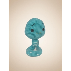 Peluche serpiente hecho a mano a ganchillo (amigurumi). - Imagen 1