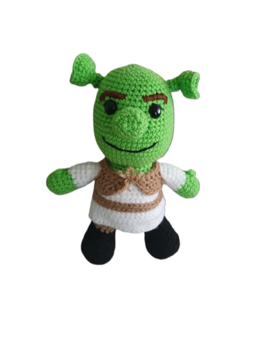 Peluche shrek hecho a mano a ganchillo (amigurumi). - Imagen 1