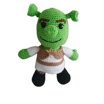 Peluche shrek hecho a mano a ganchillo (amigurumi). - Imagen 1