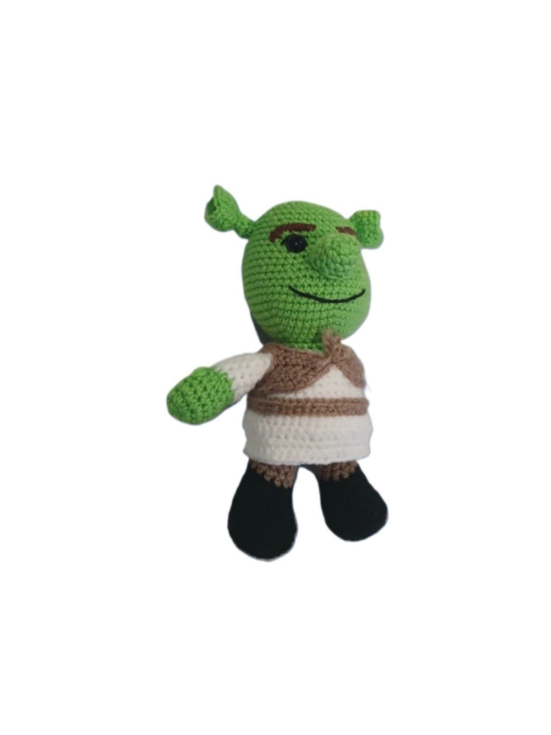 Peluche shrek hecho a mano a ganchillo (amigurumi). - Imagen 2