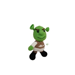 Peluche shrek hecho a mano a ganchillo (amigurumi). - Imagen 2
