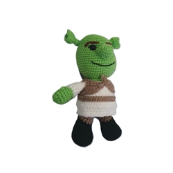 Peluche shrek hecho a mano a ganchillo (amigurumi). - Imagen 2