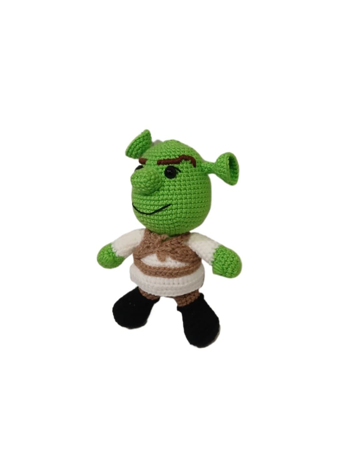 Peluche shrek hecho a mano a ganchillo (amigurumi). - Imagen 3