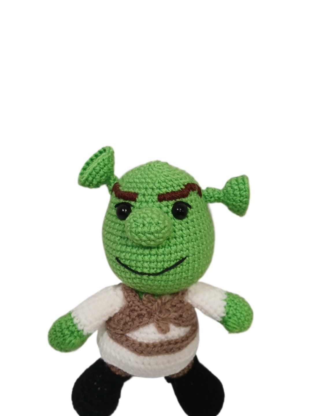 Peluche shrek hecho a mano a ganchillo (amigurumi). - Imagen 4