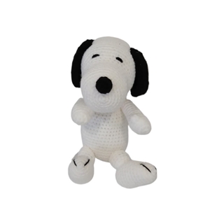 Peluche snoopy hecho a mano a ganchillo (amigurumi). - Imagen 1