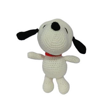 Peluche snoopy hecho a mano a ganchillo (amigurumi). - Imagen 1
