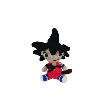 Peluche songoku dragon ball hecho a mano a ganchillo (amigurumi). - Imagen 1