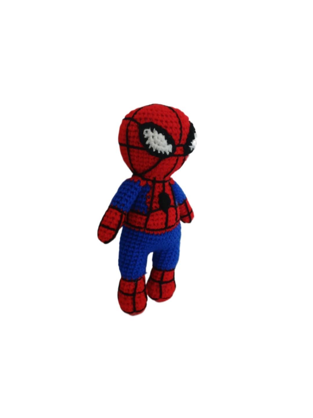Peluche spiderman hecho a mano a ganchillo (amigurumi). - Imagen 2
