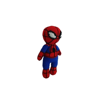 Peluche spiderman hecho a mano a ganchillo (amigurumi). - Imagen 2