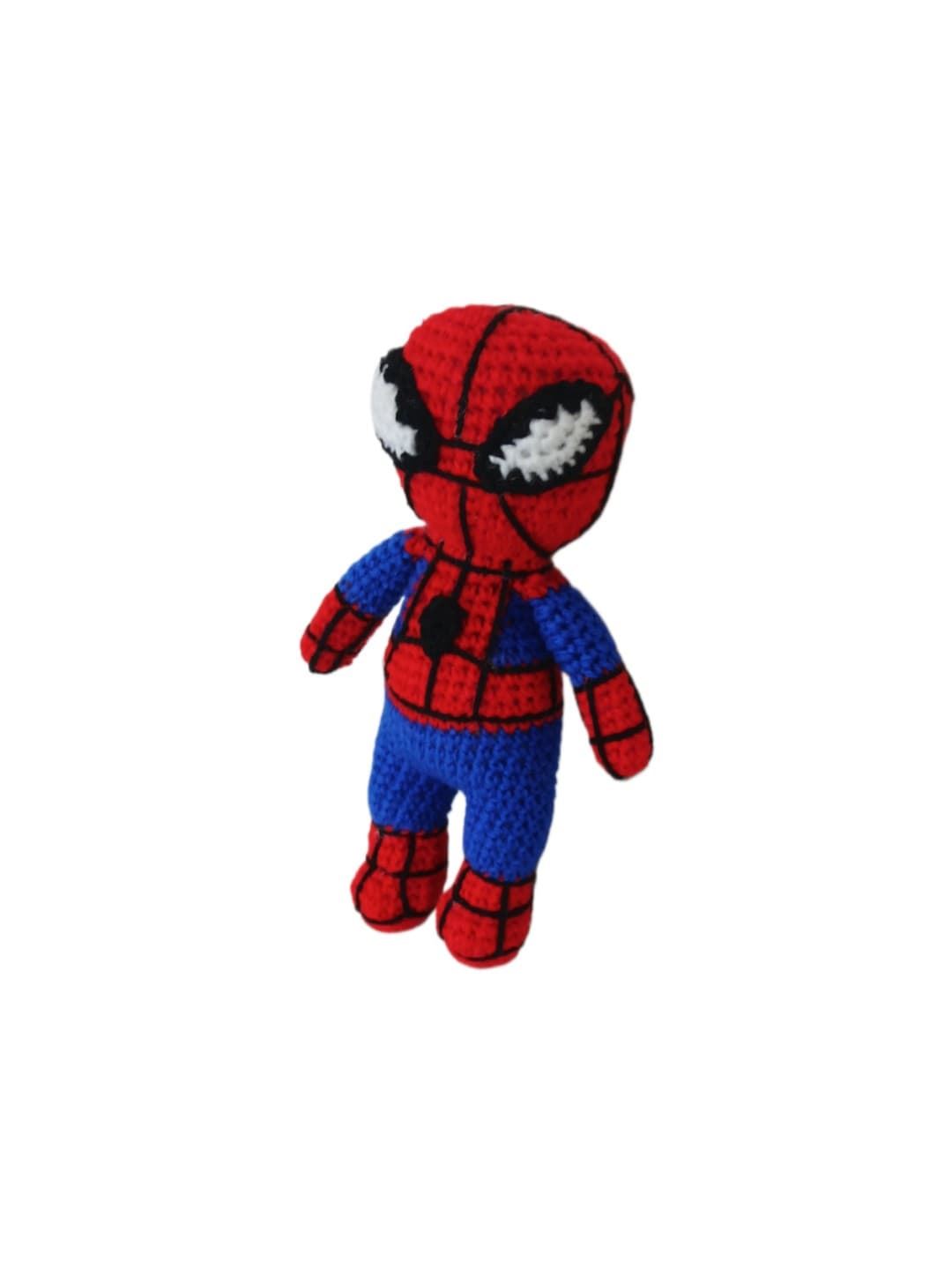 Peluche spiderman hecho a mano a ganchillo (amigurumi). - Imagen 3