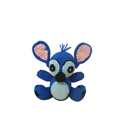 Peluche stitch hecho a mano a ganchillo (amigurumi). - Imagen 1