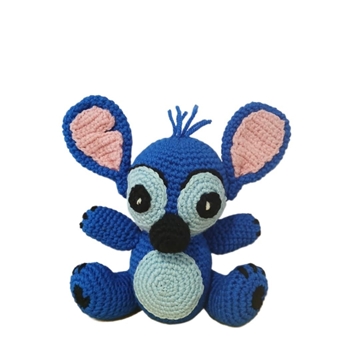 Peluche stitch hecho a mano a ganchillo (amigurumi). - Imagen 1