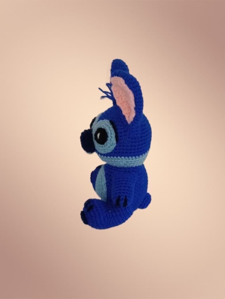 Peluche stitch hecho a mano a ganchillo (amigurumi). - Imagen 2