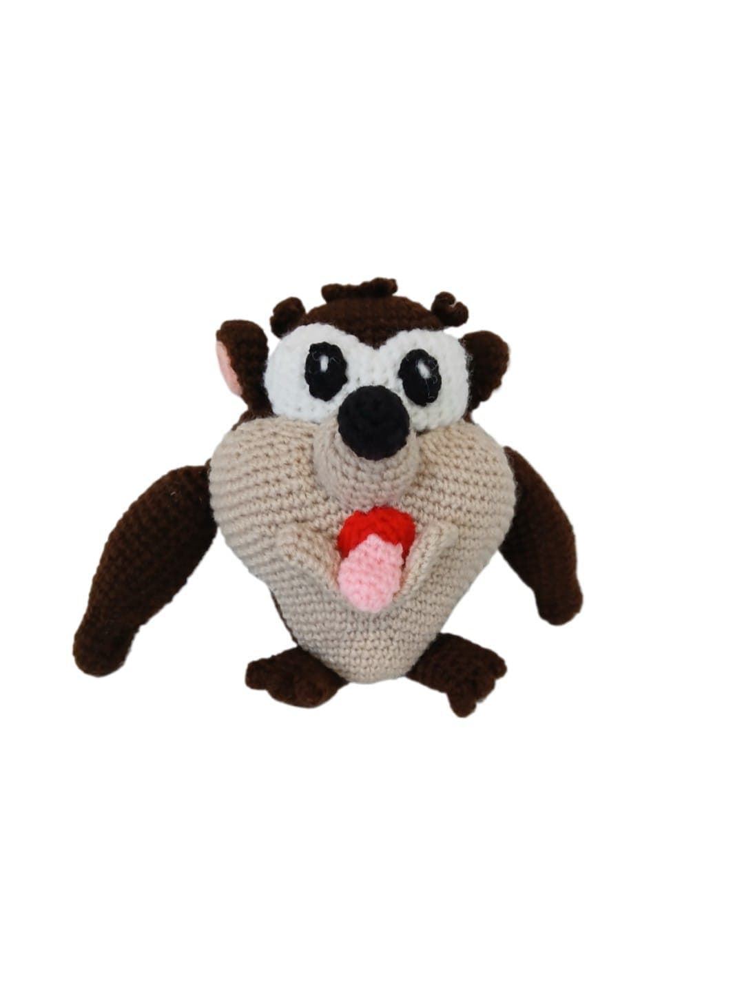 Peluche taz monstruo tazmania looney tunes hecho a mano a ganchillo (amigurumi). - Imagen 1