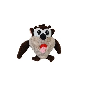 Peluche taz monstruo tazmania looney tunes hecho a mano a ganchillo (amigurumi). - Imagen 1