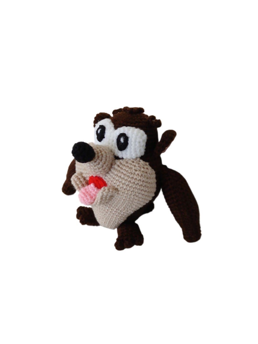 Peluche taz monstruo tazmania looney tunes hecho a mano a ganchillo (amigurumi). - Imagen 2