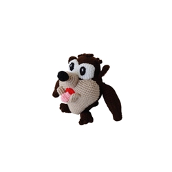 Peluche taz monstruo tazmania looney tunes hecho a mano a ganchillo (amigurumi). - Imagen 2