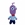 Peluche temor miedo inside out del revés emociones hecha a mano a ganchillo (amigurumi). - Imagen 2