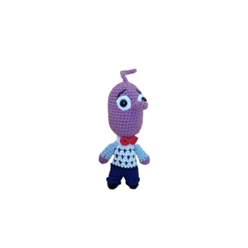 Peluche temor miedo inside out del revés emociones hecha a mano a ganchillo (amigurumi). - Imagen 2