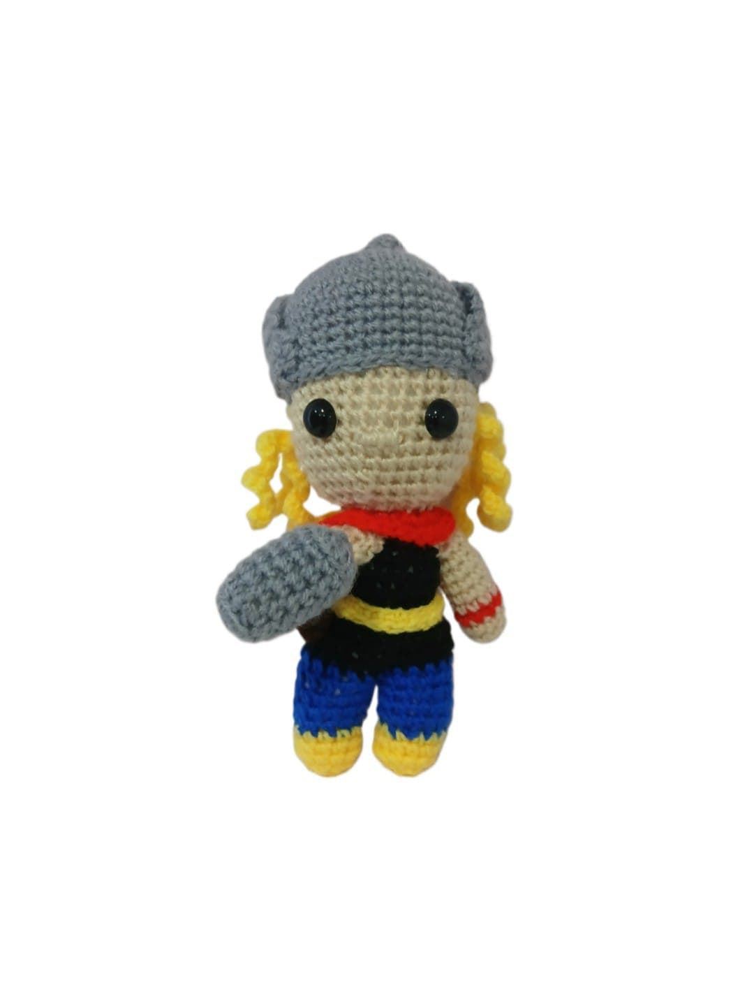 Peluche thor hecho a mano a ganchillo (amigurumi). - Imagen 1