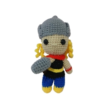 Peluche thor hecho a mano a ganchillo (amigurumi). - Imagen 1