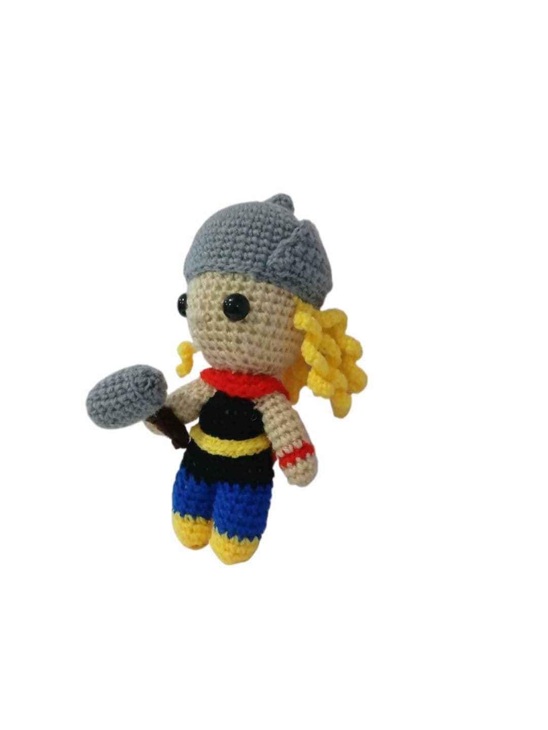 Peluche thor hecho a mano a ganchillo (amigurumi). - Imagen 2