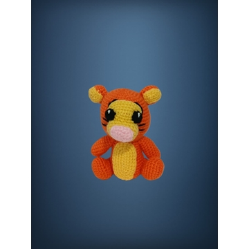 Peluche tigger winnie pooh hecho a mano a ganchillo (amigurumi). - Imagen 1