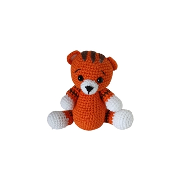 Peluche tigre hecho a mano a ganchillo (amigurumi). - Imagen 1