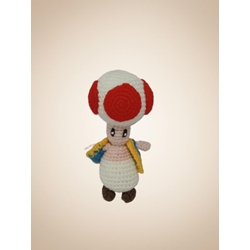 Peluche toad mario bross hecho a mano a ganchillo (amigurumi). - Imagen 1