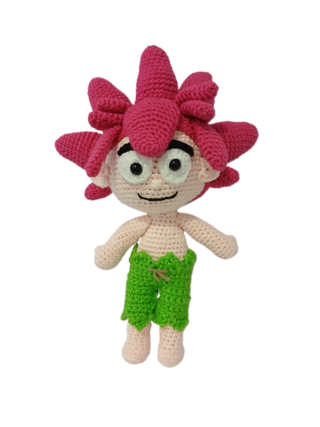 Peluche tombi del videojuego tomba hecho a mano a ganchillo (amigurumi).Ficha técnica: - Imagen 1