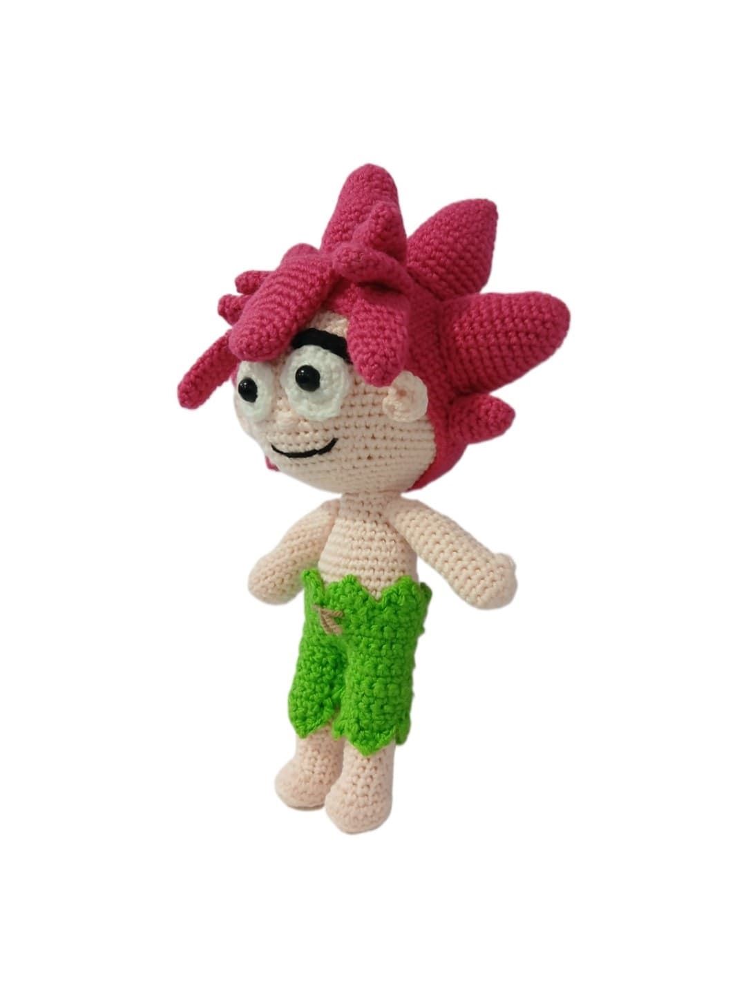 Peluche tombi del videojuego tomba hecho a mano a ganchillo (amigurumi).Ficha técnica: - Imagen 2