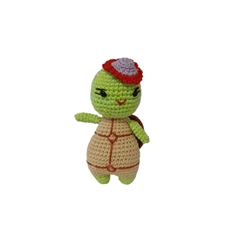 Peluche tortuga hecho a mano a ganchillo (amigurumi). - Imagen 1